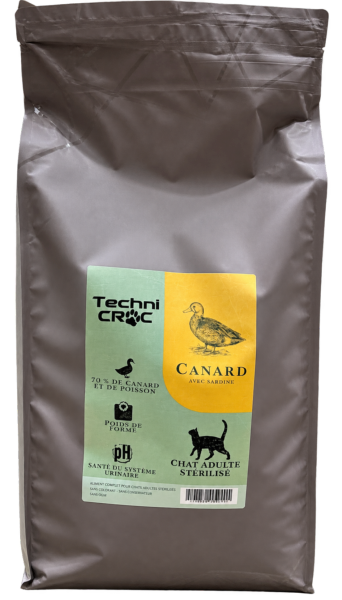 TC CHAT STERILISE CANARD SARDINE 5KG
