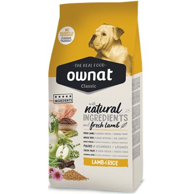 OWNAT CLASSIC LAMB & RICE - 20 kg