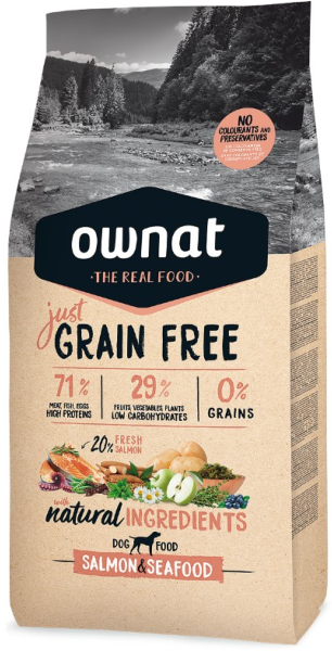 OWNAT JUST GF SALMON & SEAFOOD 14KG