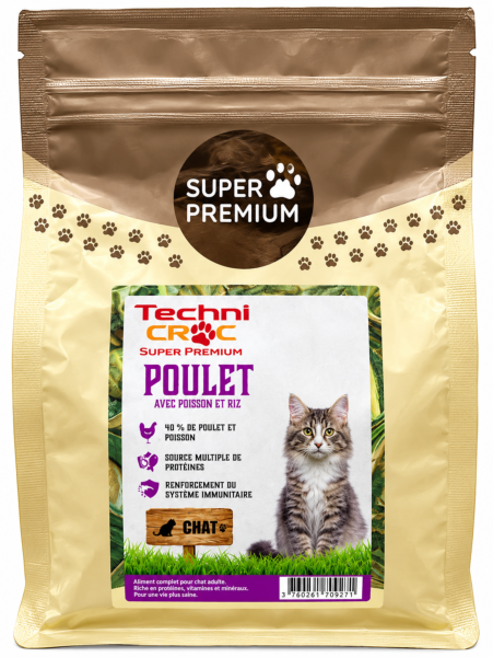 TC SUPER PREMIUM CHATON POULET POISSON 300G