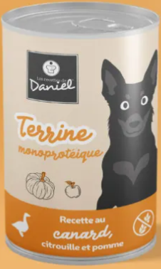 TERRINE MONO CANARD CITROUILLE POMME 400G Les Recettes de Daniel