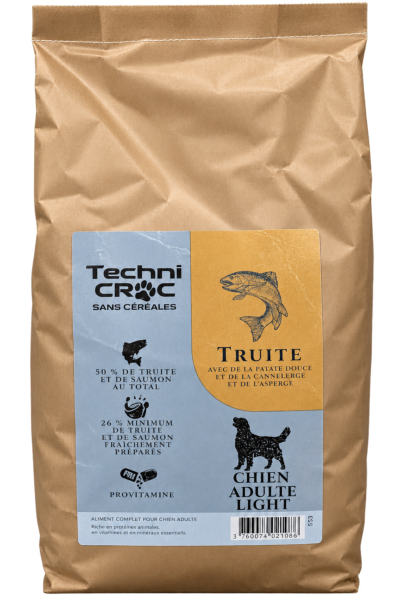 TC SANS CEREALES CHIEN LIGHT TRUITE 2KG