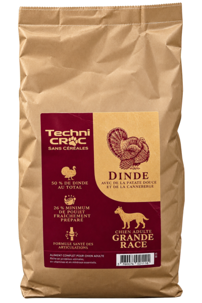 TC SANS CEREALES CHIEN DINDE 2KG