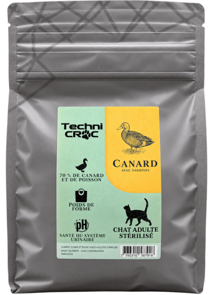 TC CHAT STERILISE CANARD / SARDINE 300G