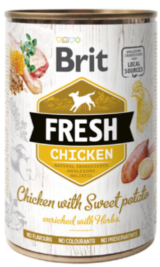 BRIT HUMIDE POULET PATATE DOUCE 400G