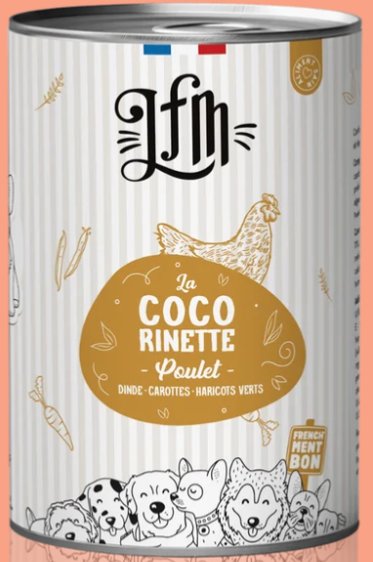 LFM LA COCORINETTE POULET DINDE CAROTTES HARICOTS VERTS 400G