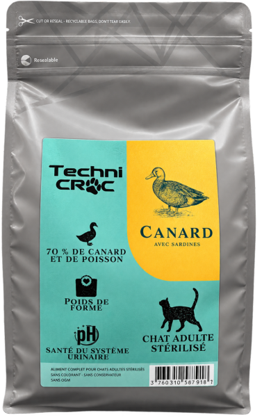 TC CHAT STRERILISE CANARD / SARDINE 1.5KG